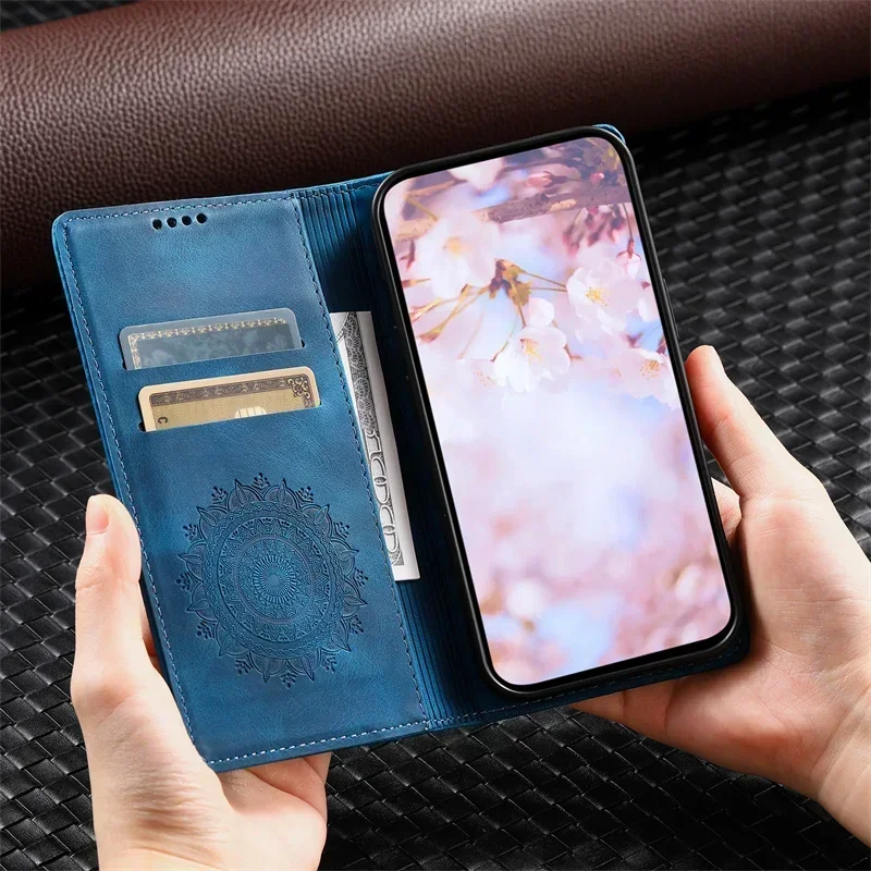 Leather Flip Magnetic Phone Case Cover
