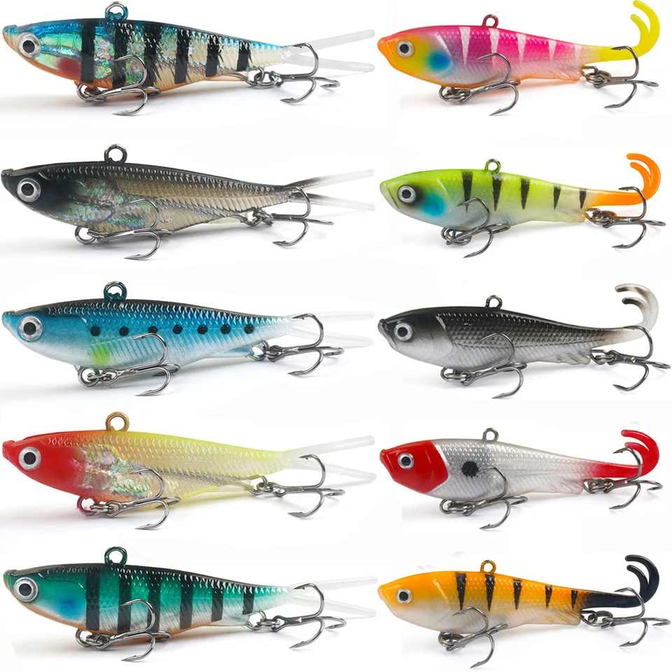 Leurres Souples Pré-installés Avec Tête Plombée, Appâts De Pêche