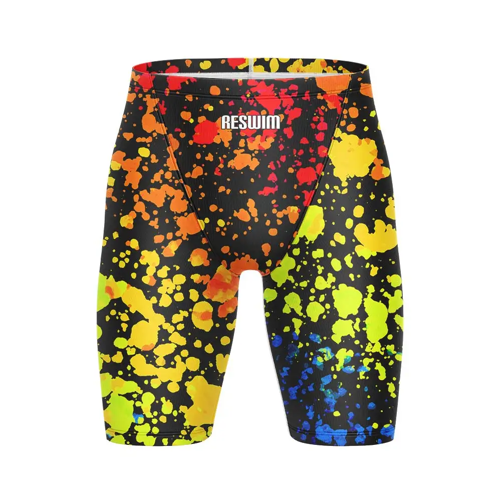 Men's Swim Jammer Athletic Training Swimsuit Shorts for Summer