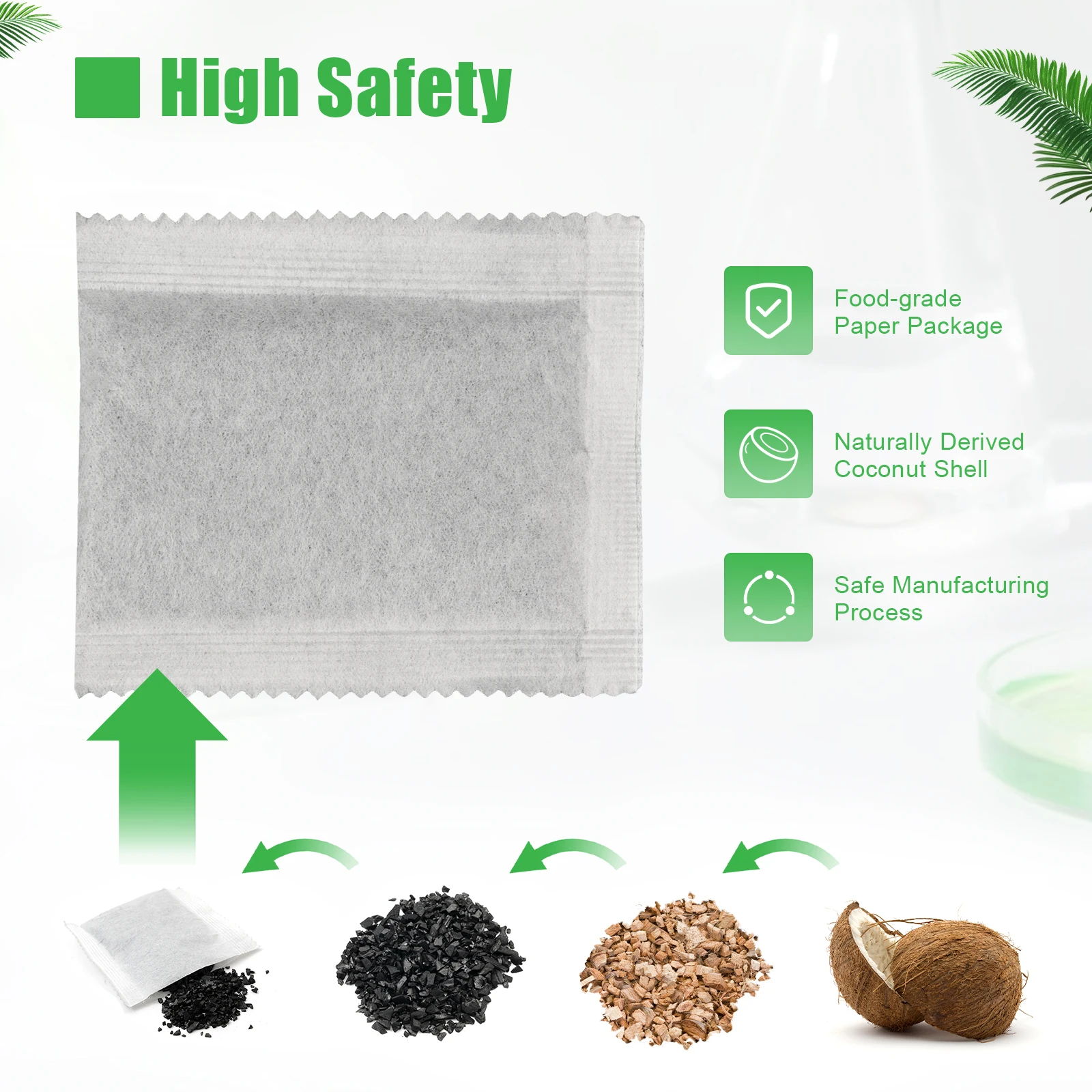 20pcs Charcoal Water Filter Activated Carbon Filter for Distiller Activated Charcoal Carbon Sachets activated charcoal odor absorber