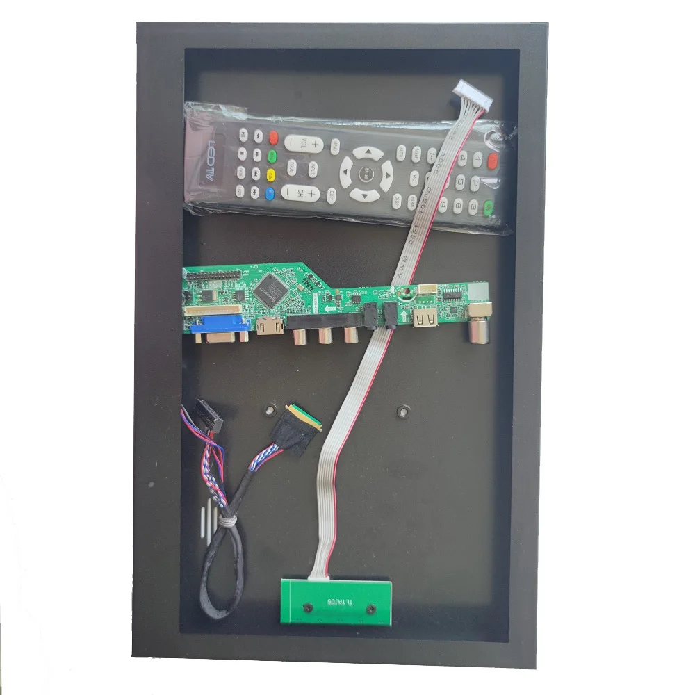 

Комплект AV VGA для 15,6 "ЖК-экрана LTN156AT19 1366*768 плата контроллера LVDS TV + алюминиевый сплав металлический чехол панель Задняя крышка USB