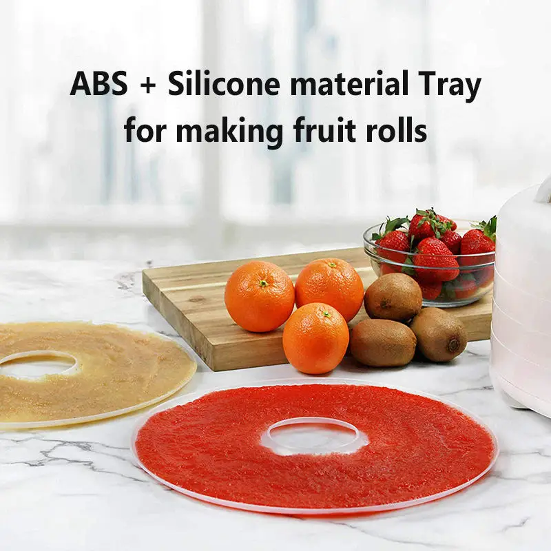 Fruit Dryer Accessories Water Catching Tray Fruit Roll-up Tray 31CM Diameter Food Grade ABS Slinicone Material