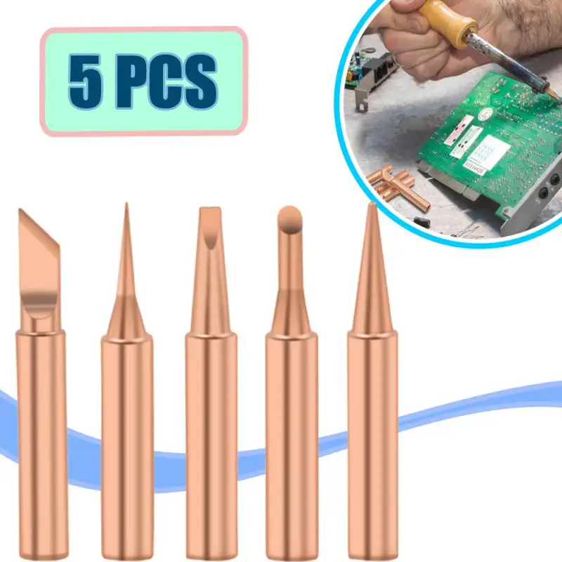 

Набор медных наконечников для паяльника, Электрический паяльник, бессвинцовые сварочные наконечники, инструменты для пайки BGA, Набор насадок для паяльника внутри, Лидер продаж