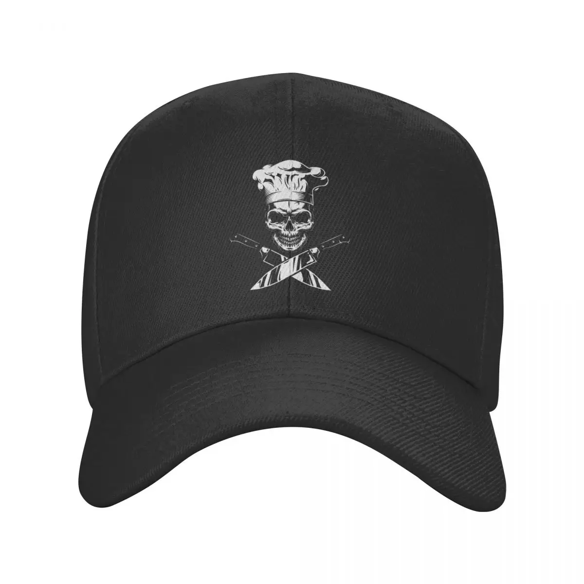 

Classic Chef Cooking Pirate Skull Cross Knife Baseball Cap Men Women Breathable Dad Hat Sun Protection Snapback Hats