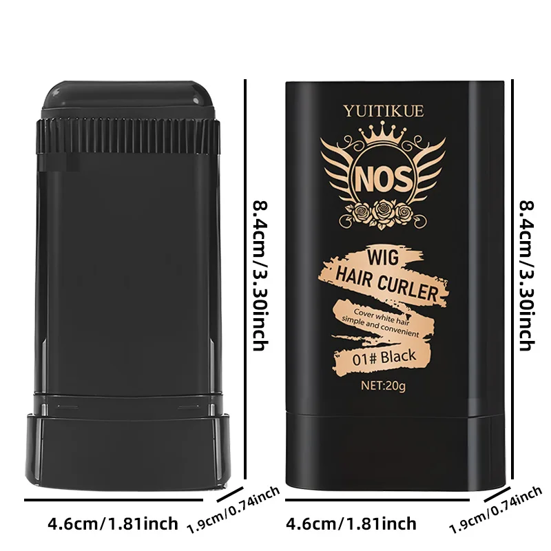 Quick Gray Hair Color Stick -, Long-Lasting Gray Coverage, Easy Application at Home or On-the-Go,Ideal for Brown/Black Hair