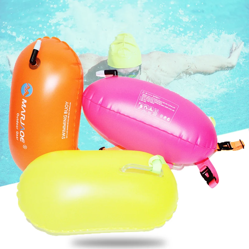 

Swimming Float Bag Waterproof PVC Inflatable Swim Buoy Water Sport Lifesaver Life Buoy Air Dry Tow Sailing Flotation Bag