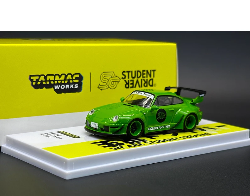 

Tarmac работает 1:64 RWB 993 топливный ФЭСТ в неровном ритме, студенческий водитель, литая модель автомобиля, игрушечный автомобиль