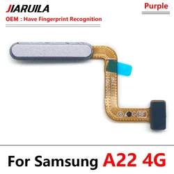 Enhanced Fingerprint Sensor Flex Cable for Improved ID Recognition (A22 4G Purple OEM)