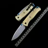 BM BUGOUT 535-3 Brass Handle Outdoor Folding Knife Mark S90V Blade EDC Hunting Camping Tactical Survival Manual Knives 2