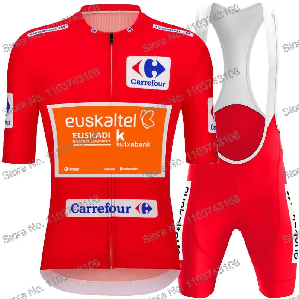Euskaltel Spain Tour Cycling Jersey Men's Set Summer Cycling Clothing Road Bike Shirt Suit MTB Women Bicycle Bib Shorts
