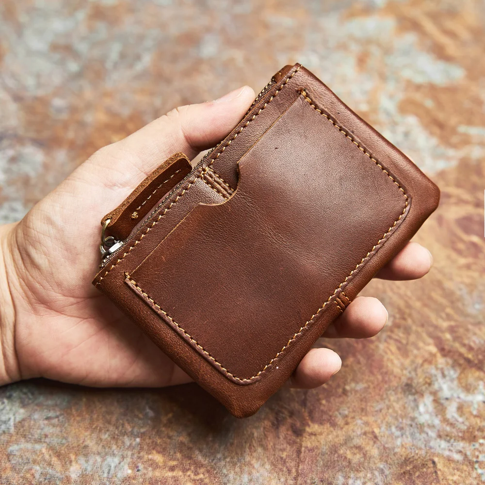 NASVA Genuine Leather Wallet Men's Wallet Women's Wallet Card Case Small Wallet Cowhide Wallet Coin Pouch Key Pouch coin purse women wallet card wallet