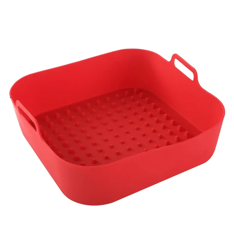 Air Fryer Silicone Pot Reusable Silicone Square Liners Replacement Parchment Liner Paper Basket air fryer liners air fryer accessories air fryer silicone tray