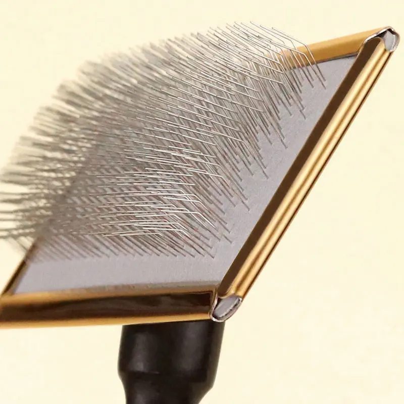 Escova de aço para higiene profissional de animais de estimação - Removedor de pelos, ideal para corridas de animais, produtos de beleza e pente para cães e gatos._voghion.com