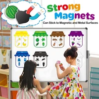 Toddler Magnetic Color Sorting Montessori Parish Toy Shape Matching Colourful Cognition Sensory Game Educational Interaction Toy 1