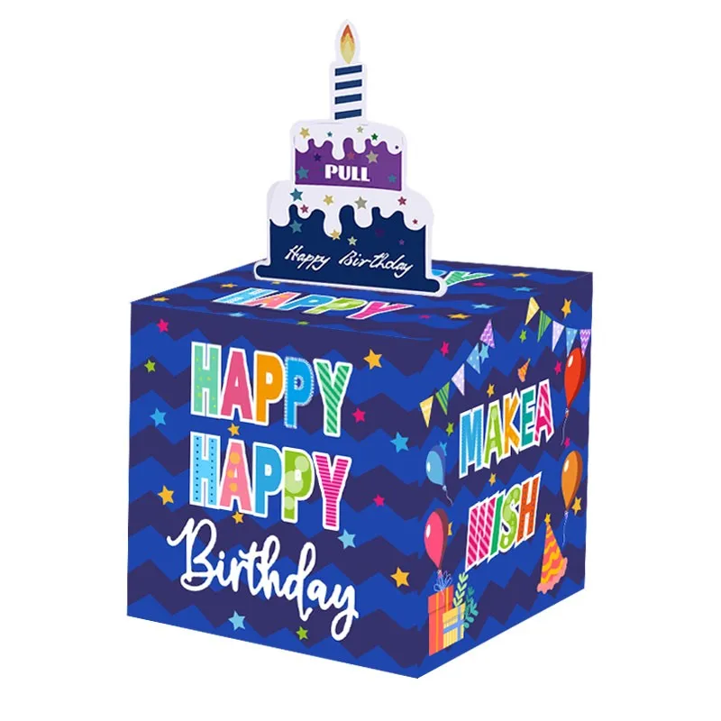 Birthday Cash Surprise Gift Box – Creative Money Holder with Pull-Out “Happy Birthday” ... - SKU MGB01557 - UGI Pack...