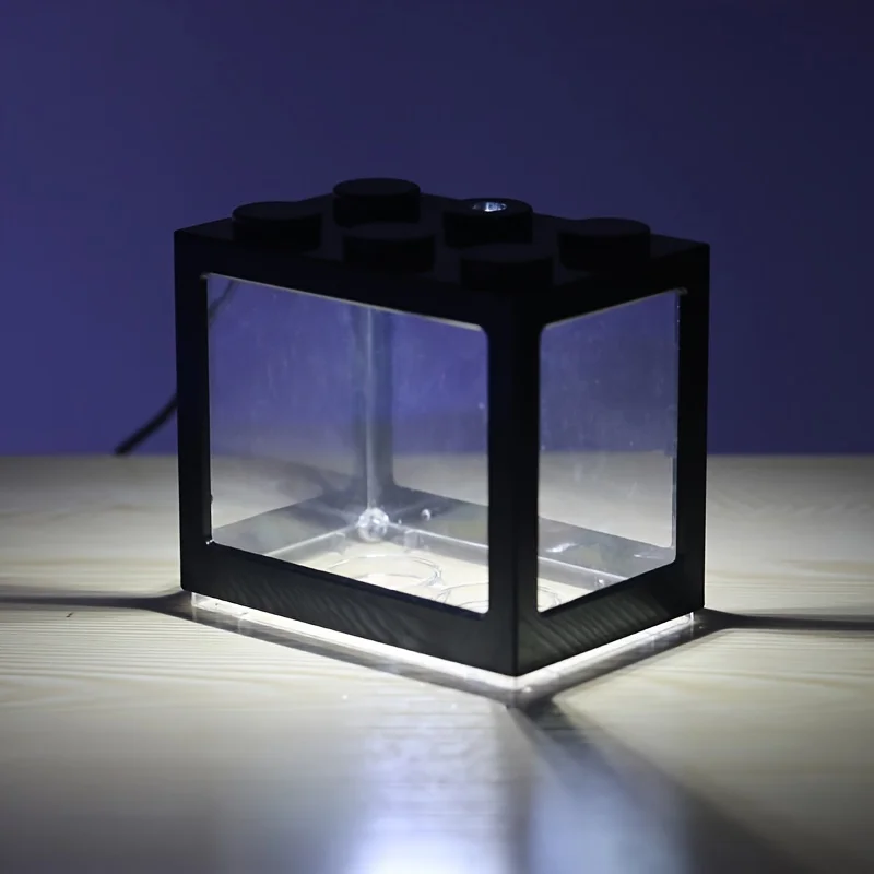 Light bucket fish tank stacked with small micro landscape seaweed ball box turtle ant pet fish box