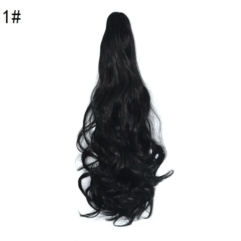 S6854234bc62a4f0aa3c8ae2300c84e38d 24inch Synthetic Multicolor Horsetail Extensions Very Long And Fluffy Wavy Heat Resistant For Women Curling Pieces Mallzona