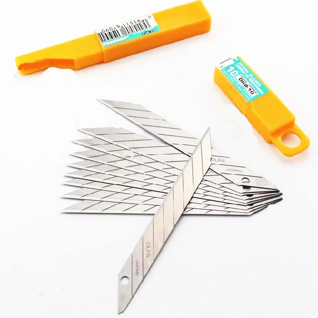 OLFA Made In Japan 30 Degrees Art Knife 9mm Film Cut And Sculpture  Wallpaper Blade -50 PCs DKB-5 Sharp Metal Blade angle blade - AliExpress