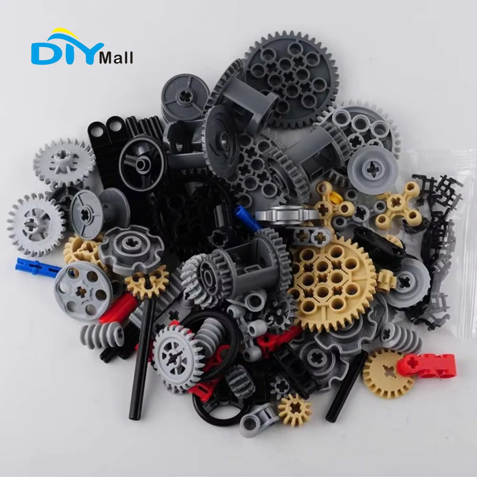 DIYmall 116PCS Technical Building Parts Kit-Gear Shaft Pin Crawler Mixed Accessories Compatible with 9686/EV3