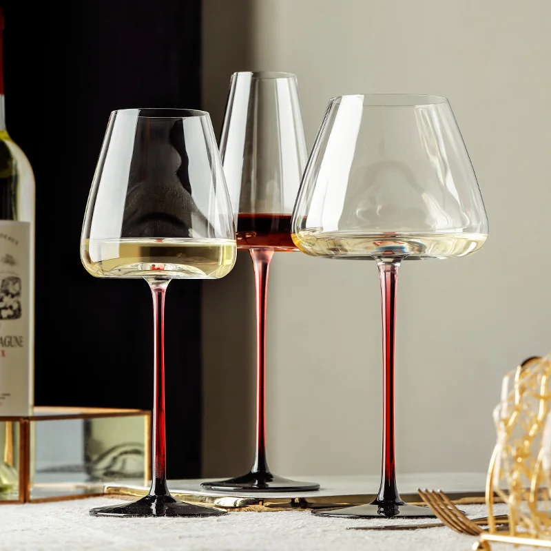 JINYOUJIA-Austrian RIEDEL Style Red Wine Glass, Handmade Color Handle  Goblet, Luxury Bordeaux Burgundy Wine Taster Cup - AliExpress