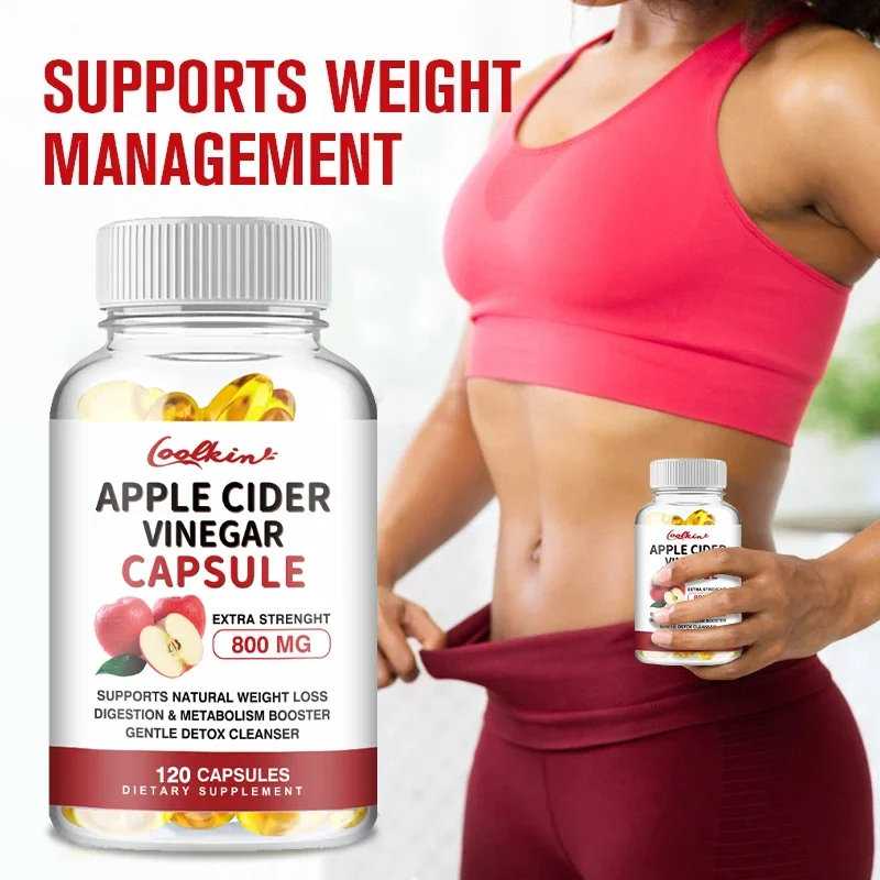 

Organic Apple Cider Vinegar Capsules + Digestive Enzymes and Probiotic Fiber Supplement - Burn Fat and Cleanse Your Gut