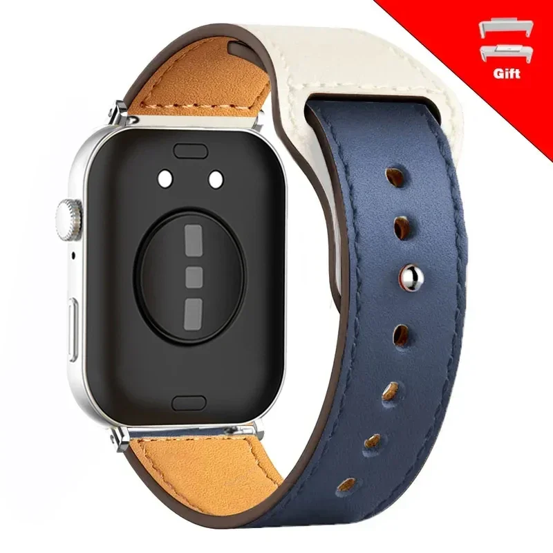 Premium Leather Smartwatch Band - Elegant Replacement Wristband Strap Accessories