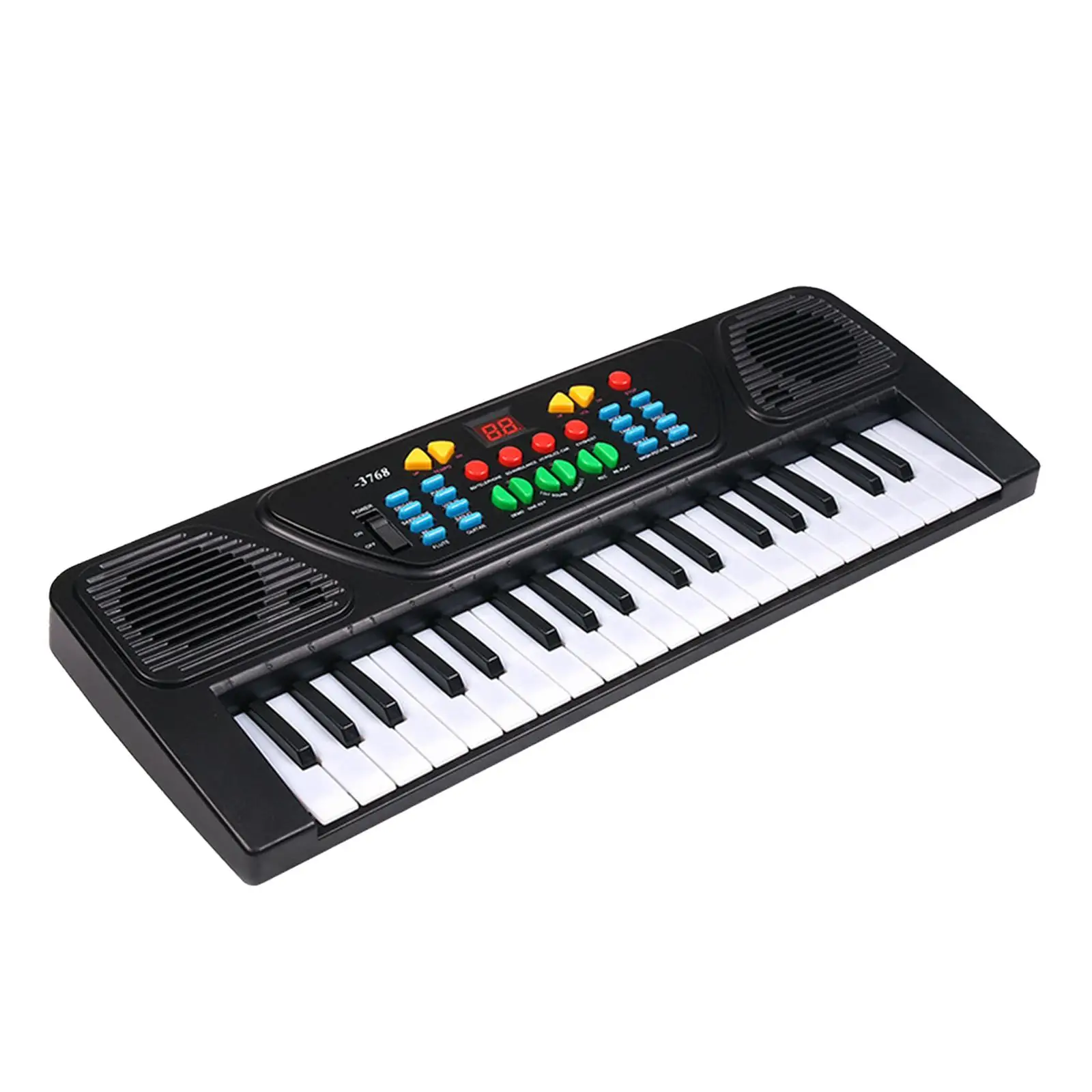 

Kids Piano Keyboard Digital Electronic Piano Keyboard Musical W/ Mic Keyboard Piano Instrument Toy for Stage Indoor Beginner