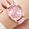 5PCS/Set Women's Multi Color Watch Fashionable and Exquisite Leather Watch with Multiple Options to Wear Every Day 3