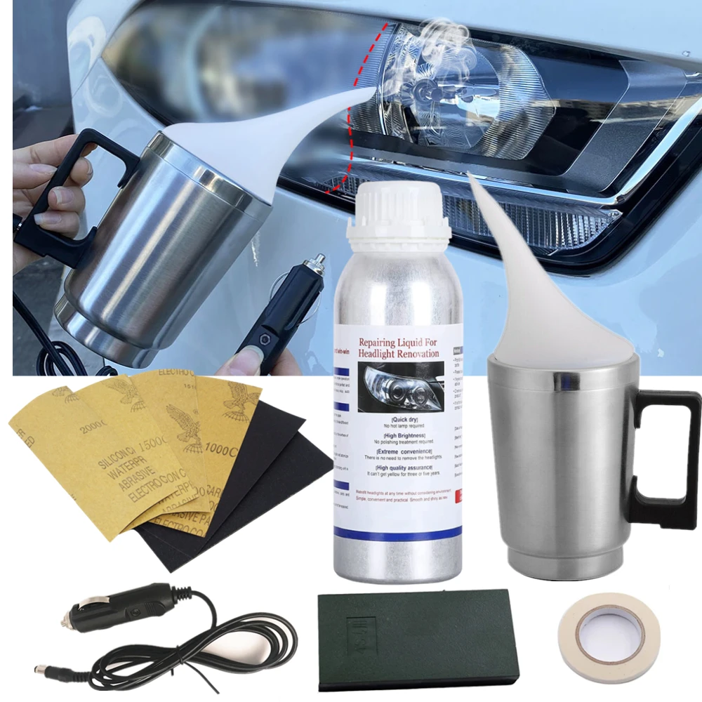 CarHeadlightCleanerPolymerizationHeadlightRenovationKitCar
