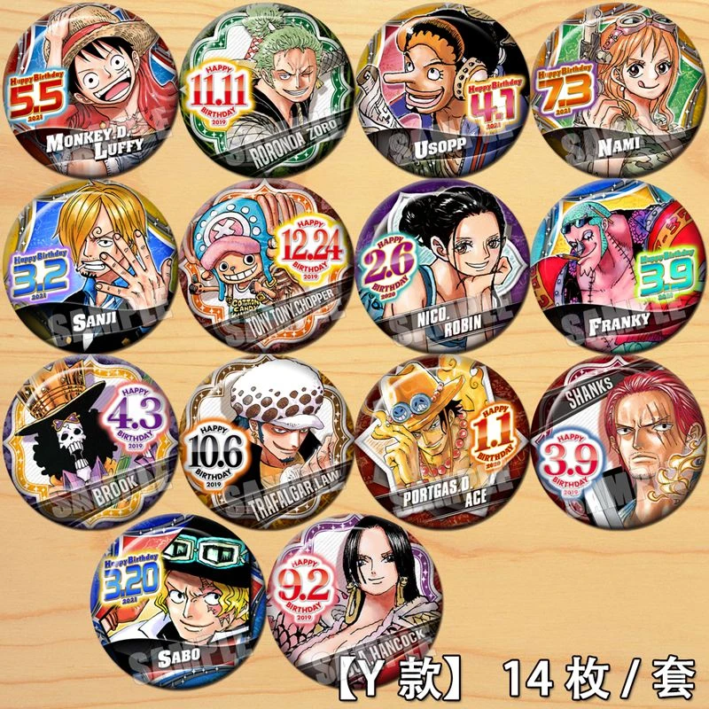 58mm Anime Fans One Piece Zoro Robin Sabo Franky Badges Brooch Buttons Icons Brooches Aliexpress