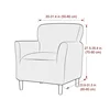 Elastic Solid Color Armchair Sofa Covers Velvet Stretch Club Chair Slipcovers Stretch Single Sofa Covers for Home Banquet Hotel 2