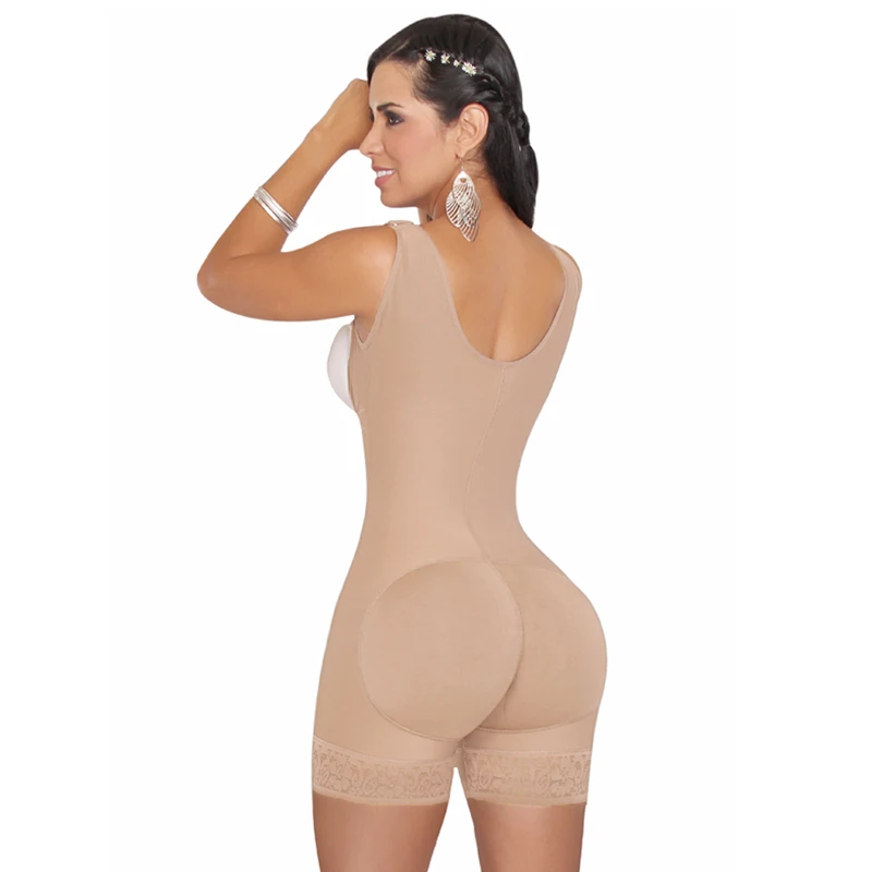 Fajas Colombiana Original Compression Seamless Fajas Girdle Short With High Back Women Shapewear Bodysuit Latex Waist Trainer