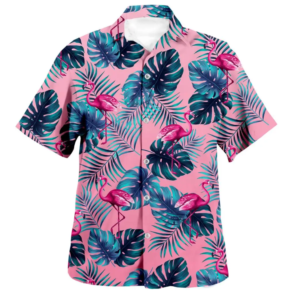 Men's Vocation Lapel Camisa 3d Printed Wine Glass Fashion Oversized Hawaiian Shirts Men Women Summer Beach Short Sleeve Blouse 5