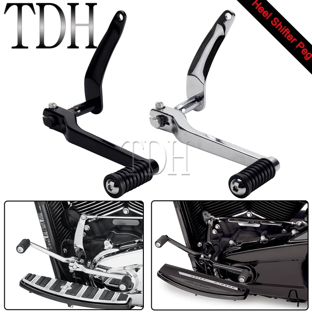 ヒールトゥレバーフットペグペダルハーレーソフテーブレードデラックススリムファットボブスリガントクラシックfxbr fxfbflsl fc 2018