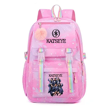 Zaino Katseye alla Moda, Borsa da Giorno per Esterni, Bellissimo Regalo per i Fan di Chao, Borsa Casual per Studentesse, Zaino per Bambini
