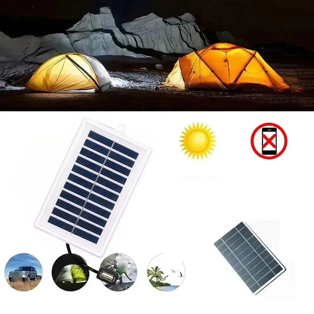 2W 5V Kompaktes Solarpanel mit USB-Schnittstelle zum Aufladen tragbarer Geräte bei langen Aufenthalten im Freien und bei Feldarbeit – Detail 4