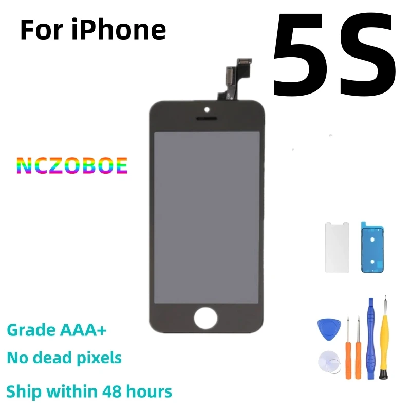 Nczoboe Aaa + Display Lcd Per Iphone 7 8 6S Plus Riparazione Touch Screen Per Iphone 7 8 Nessun Difetto + Vetro Temperato + Strumenti + Spedizione Gra