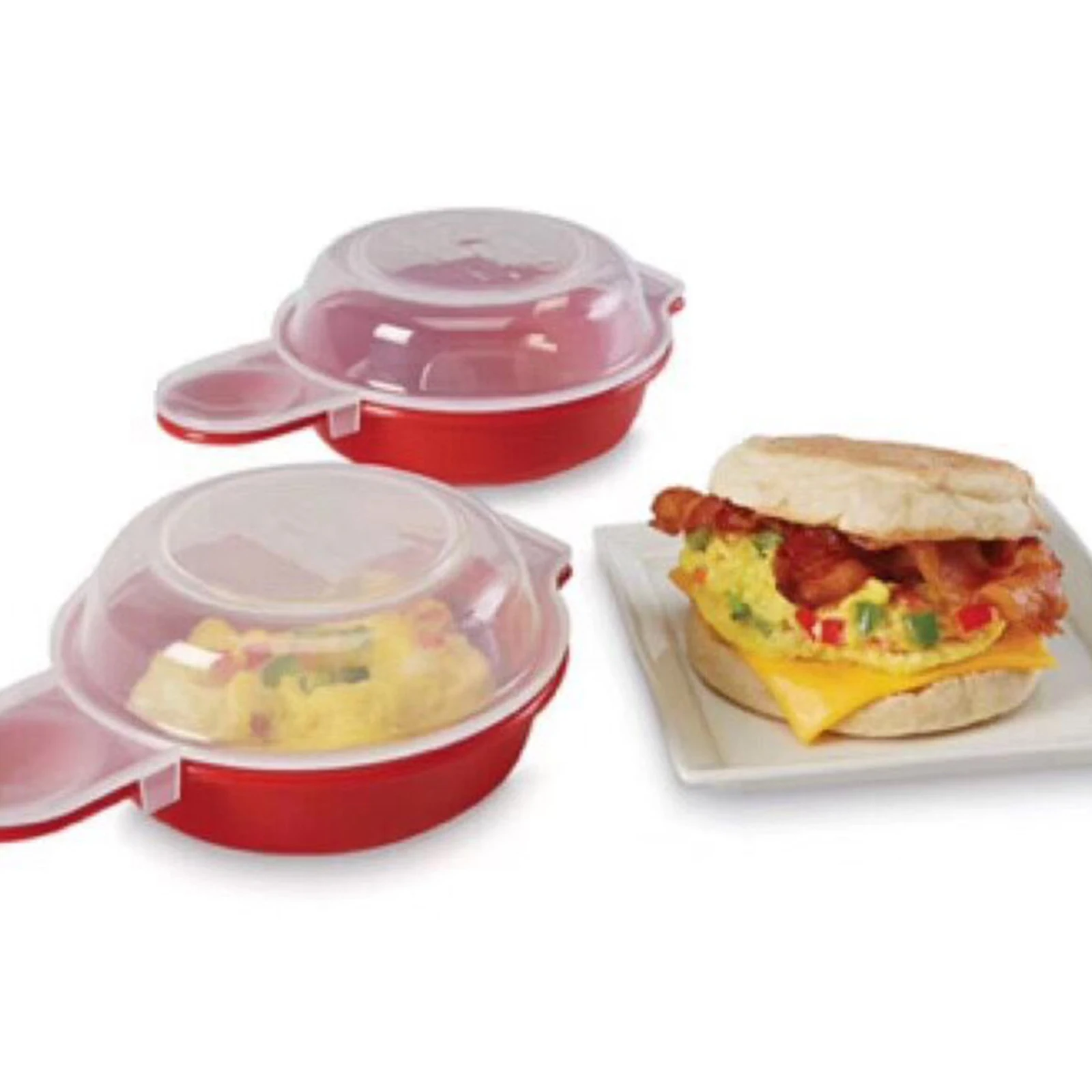 Microwave Oven Egg Cooker 1 Minute Fast Microwave Cheese Eggs Cooker PP Easy Use Home Kitchen Cooking Tool 2pcs/set egg cooker