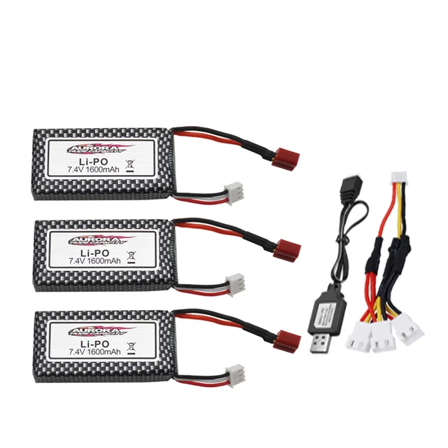 Rc Car Lipo Battery 2s 7.4v 6000mah  Rc Lipo Battery 2s 7.4v 1500mah - 7.4v  1600mah - Aliexpress