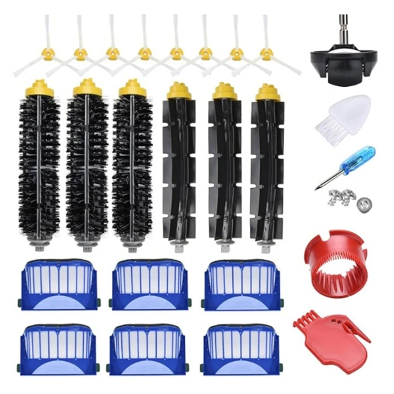 

Vacuum Side Brush Main Brush Replacement Part Vacuum Filter Vacuum Cleaner Accessories Rollers Brush for 654 614 585 645