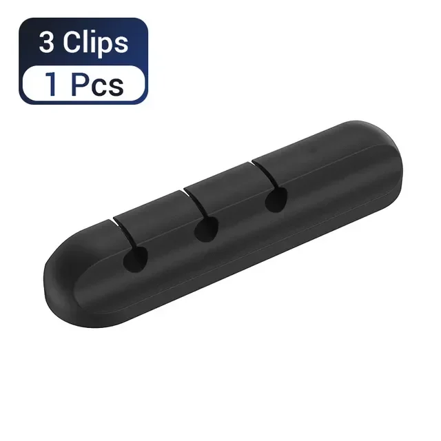 

Holder for Cable Organizer Silicone USB Cable Winder Desktop Tidy Management Clip for Mouse Earphone Cable Organizer