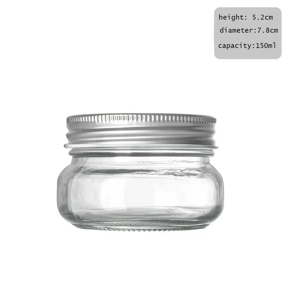 with Regular Mouth Lids Mason Jars with Sliver Lids Reusable Recyclable Microwave Safe Glass Canning Jars Food Grade 6
