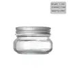 with Regular Mouth Lids Mason Jars with Sliver Lids Reusable Recyclable Microwave Safe Glass Canning Jars Food Grade 6