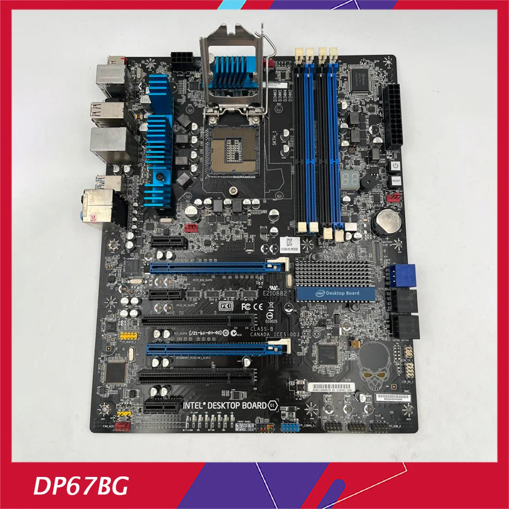 인텔 데스크탑 마더보드 DP67BG 스컬 P67 LGA1155 ATA3.0 USB3.0, 완벽한 테스트, 좋은 품질 