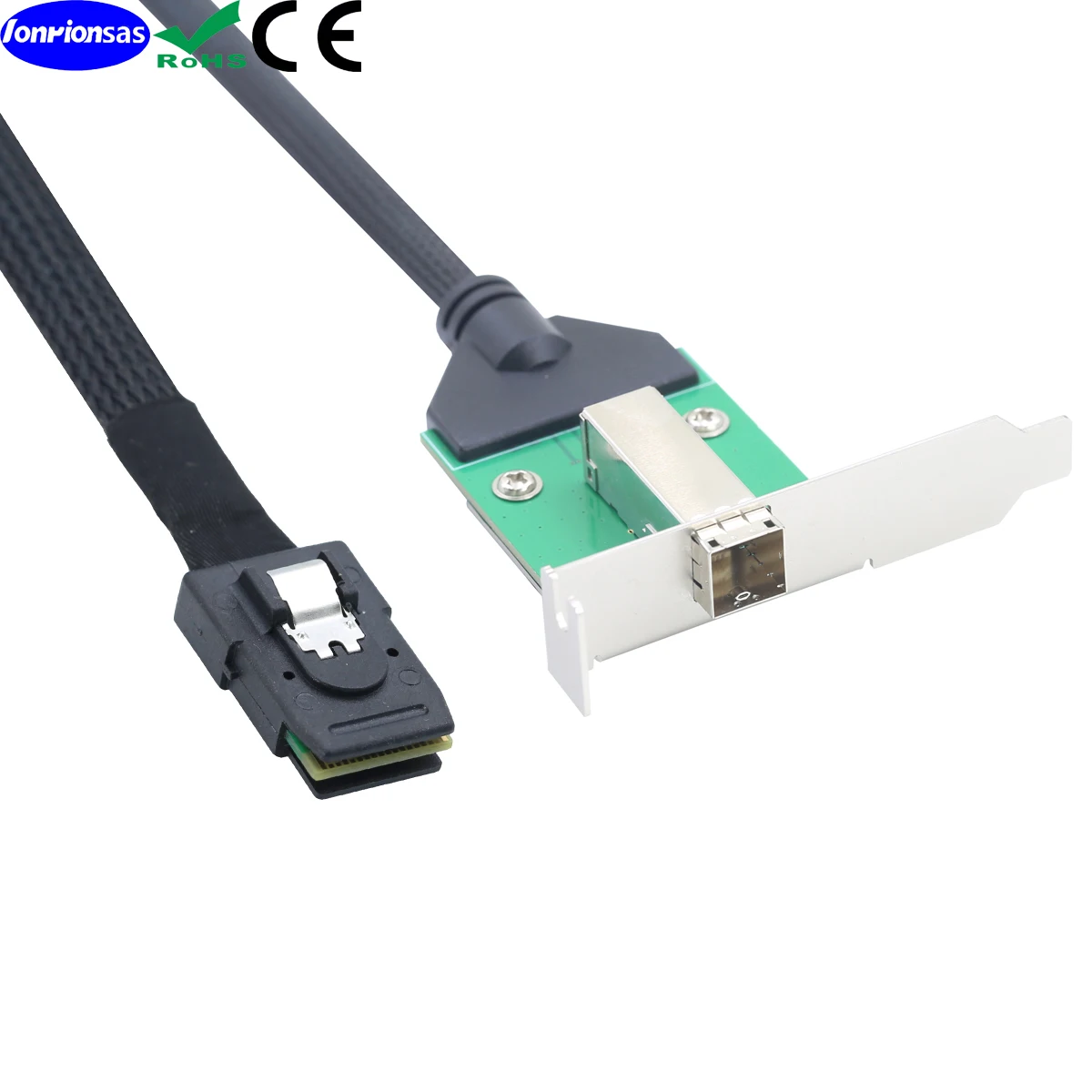 

LONRIONSAS#12G External Mini SAS HD SFF-8644 female to Mini SAS SFF-8087 36P male Data Server Raid Cable adapter