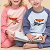 2Pcs Disney Movie Planes 100% Cotton Kids Pajamas Sets Baby Girls Boys Clothes Pijamas Childen Cartoon Long Sleeve Tshirt+Pants 1