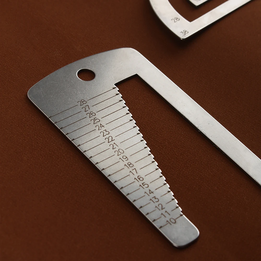 Leather Strap Measure Stencil Template Stainless Steel Watchband Measuring Tool Set leather craft tools