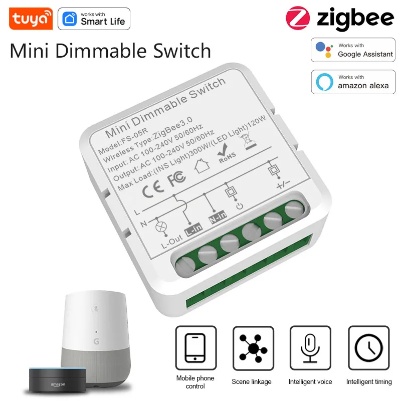 TuyaZigBee30SmartDimmersSwitchModuleSupportsAppRemoteControl