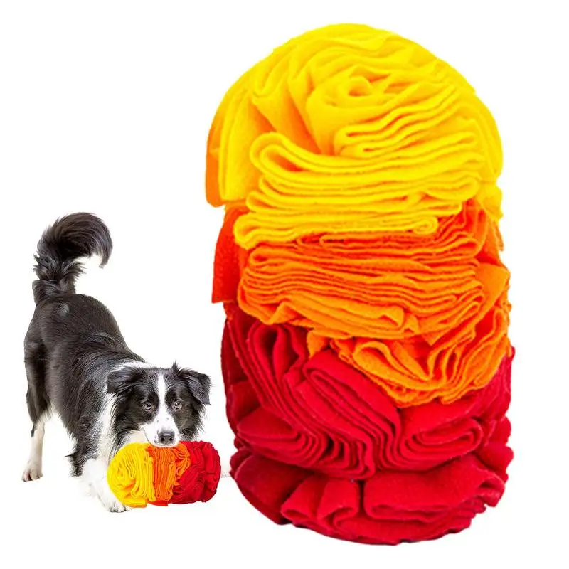 

Pet Sniffing Pad Rainbow Pet Snuffle Mat For Dogs 10X6Inch Sniffle Interactive Treat Game For Boredom Relief Dog Feeding Mat