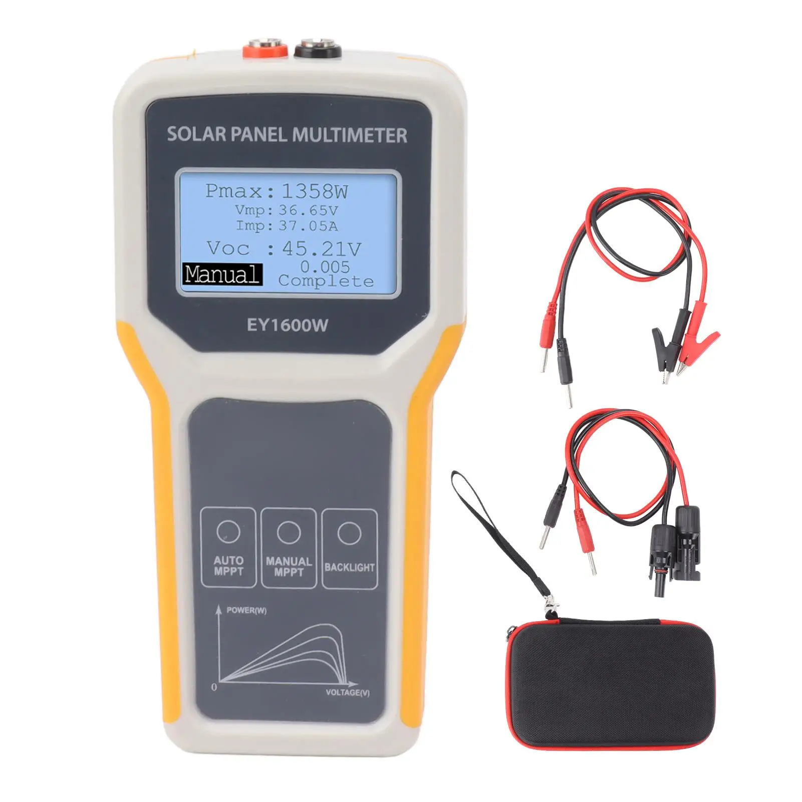 MPPT for solar Panel Tester-Photovoltaic Multimeter with Backlight for Open Circuit Voltage Testing